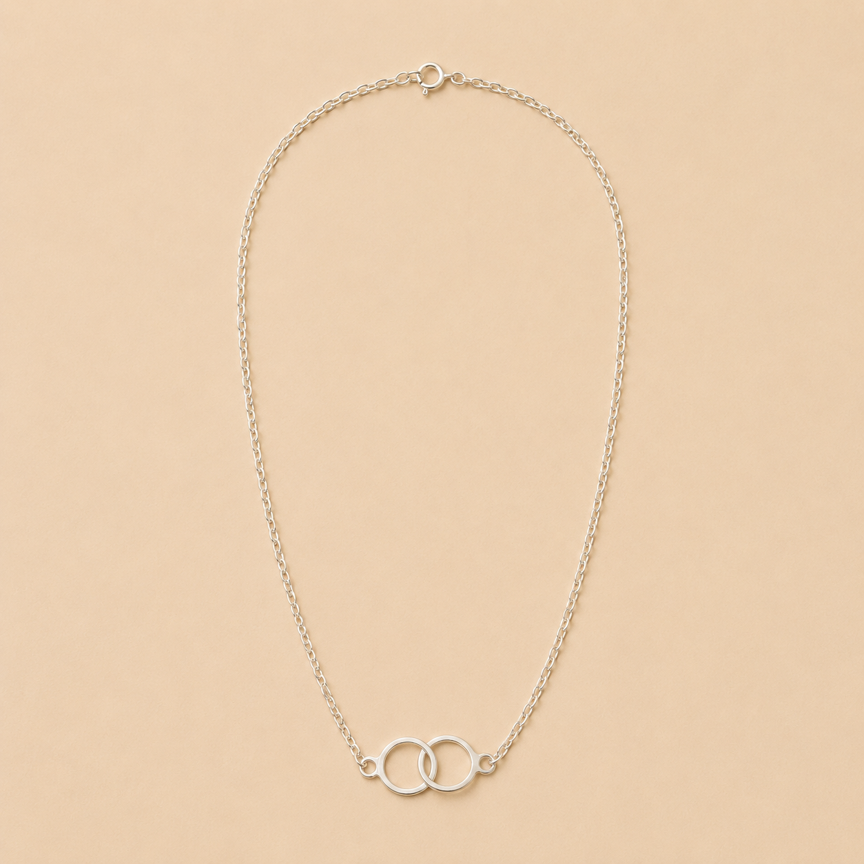 Silver Hand cuffs Necklace