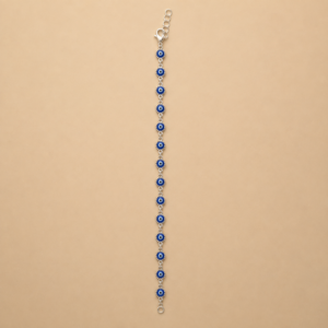 Blue Evil Eye Stainless Steel Bracelet