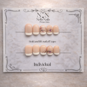 French line press-on nails