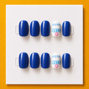 Stitch Nice Blue Kids Press-On Nails