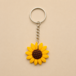 Yellow Sunflower Keyring