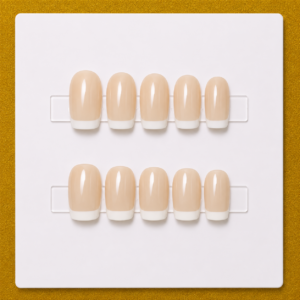 Classic White French – Short Square Signature Essentials Press-On Nails