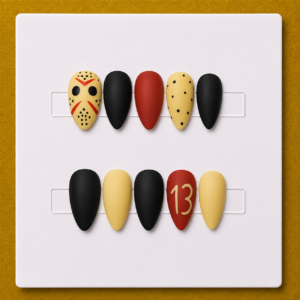 Friday the 13th – Short Round Unique Press-On Nails